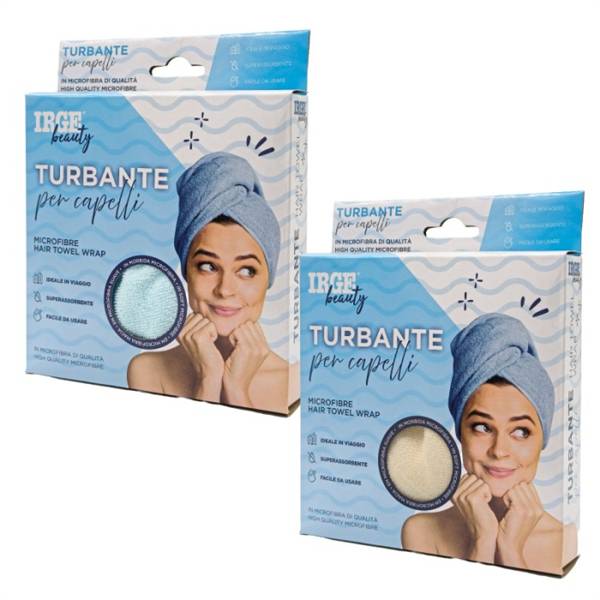 IRGE TURBANTE CAPELLI MICROFIBRA 65X25CM 