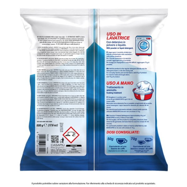 IRGE ADDITIVO SBIANCANTE BIANCOPIU' 500G 