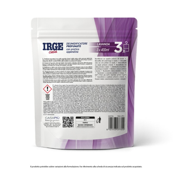 IRGE DEUMIDIFICATORE 3PZ LAVANDA 