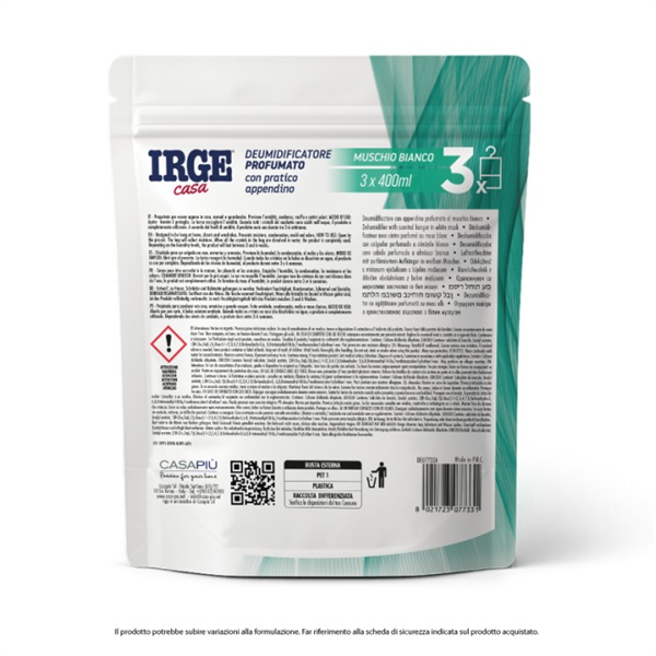 IRGE DEUMIDIFICATORE 3PZ MUSCHIO BIANCO 