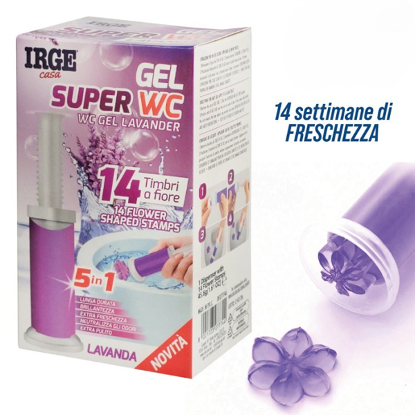 IRGE DEO WC GEL 14 STAMPI LAVANDA 45GR 