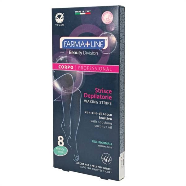 FARMALINE STRISCE DEPILATORIE CORPO 8PZ OLIO DI COCCO