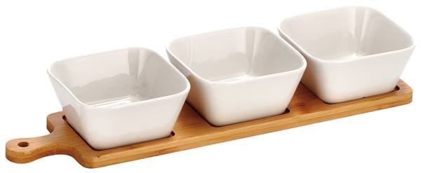 STAR S/3 CIOTOLE PORC+VASSOIO CM36,5X11 