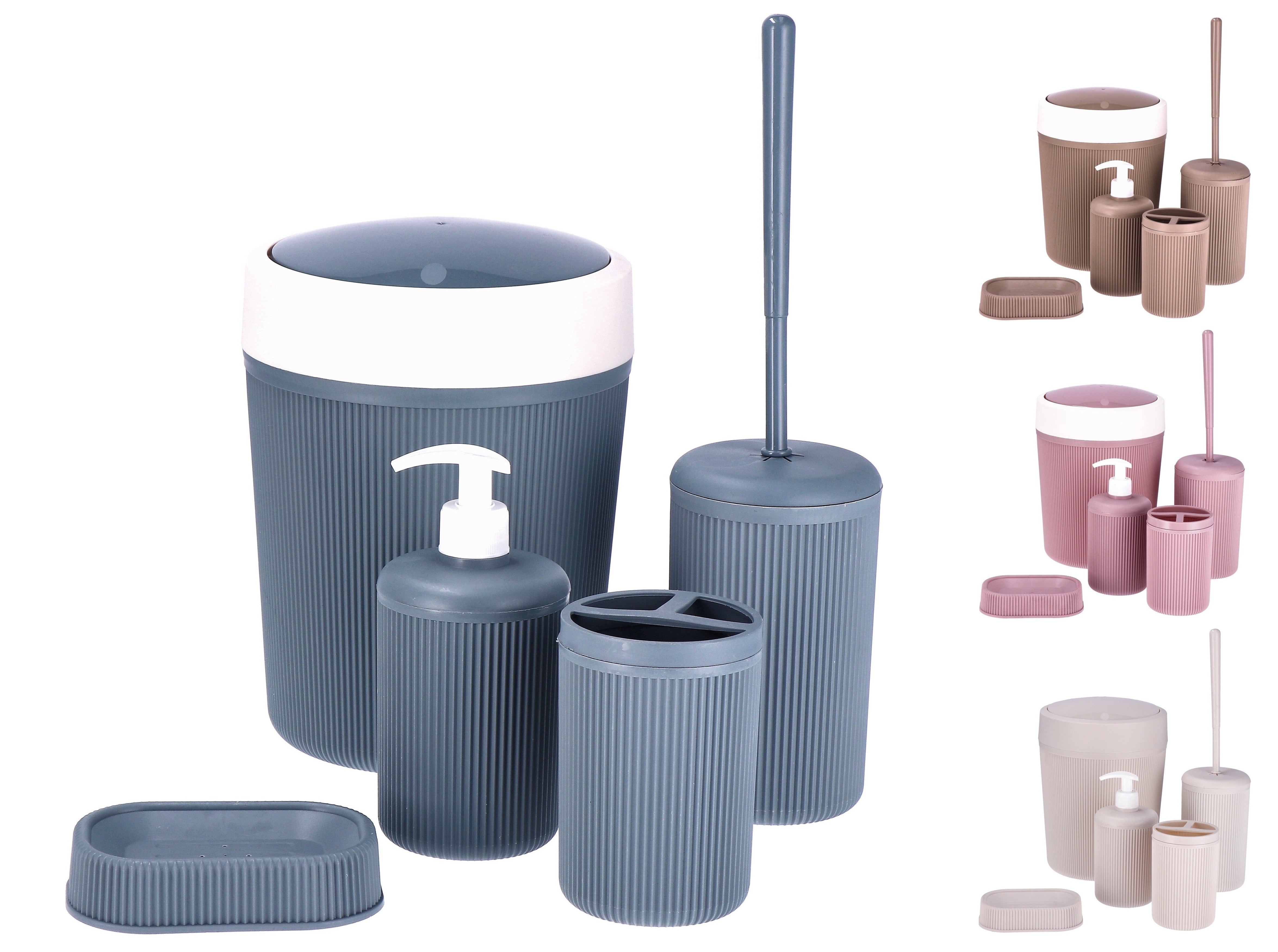 STAR S/5 PEZZI DA BAGNO PLAST 4 COL ASS