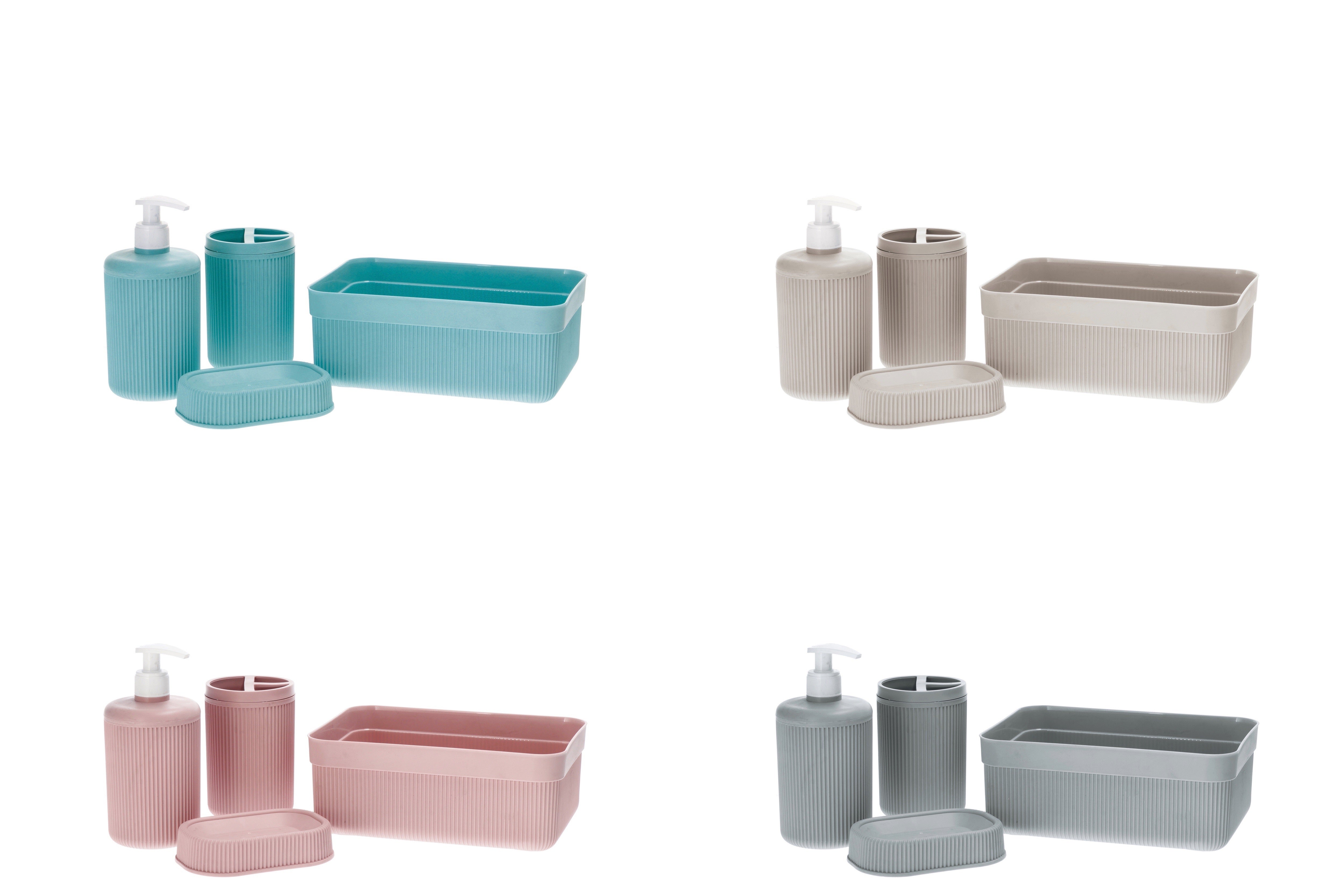 STAR S/4 PEZZI DA BAGNO PLASTICA ASS4COL