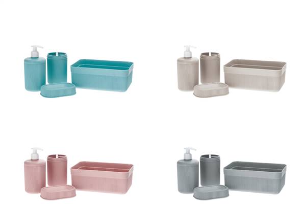 STAR SET BAGNO 4PZ PLASTICA ASS4COL 