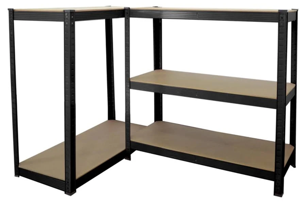 BIACCHI SCAFFALE PESANTE NERO 5 RIP. MDF RIPIANI MDF