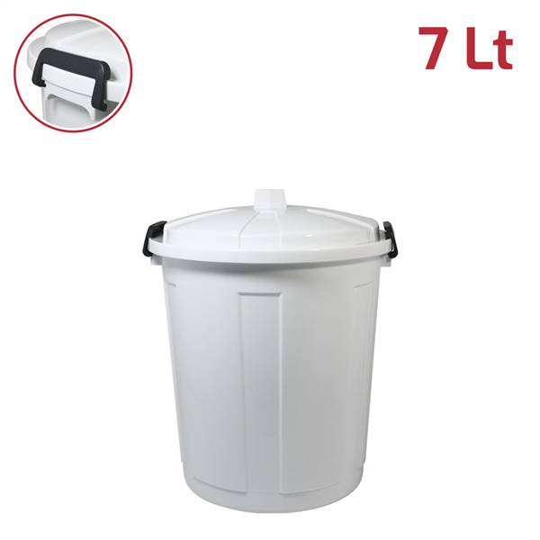 RECA JOLLY BIN C/CHIUSURE BIANCO GHIACCI 7LT