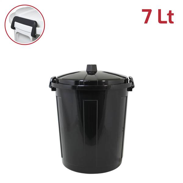 RECA JOLLY BIN C/CHIUSURE NERO 7LT 