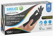 SMILEX GUANTI NITRILE NERO M S/P 100PZ