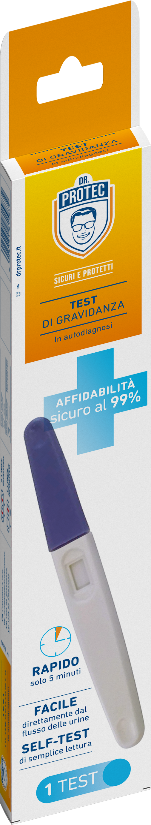 DR. PROTEC TEST DI GRAVIDANZA IN AUTODIAGNOSI