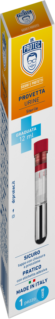 DR. PROTEC PROVETTA STERILE URINE 12ML.