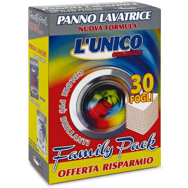 UNICO PANNO LAVATRICE FAMILY PACK 30PZ 