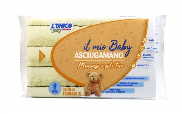 UNICO IL MIO BABY ASCIUGAMANO 8PZ 