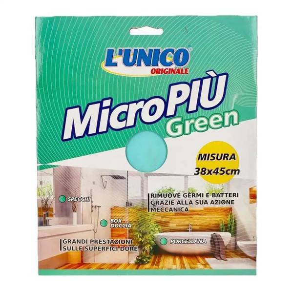 UNICO PANNO MICRO PIU GREEN 38X45 CM. 