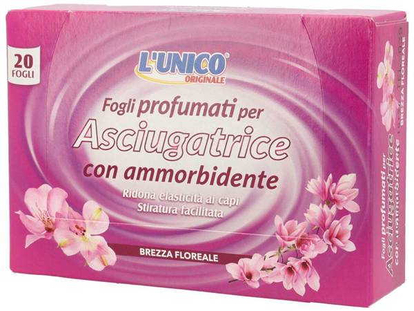UNICO FOGLI ASCIUGATRICE BREZZA FLOREALE 