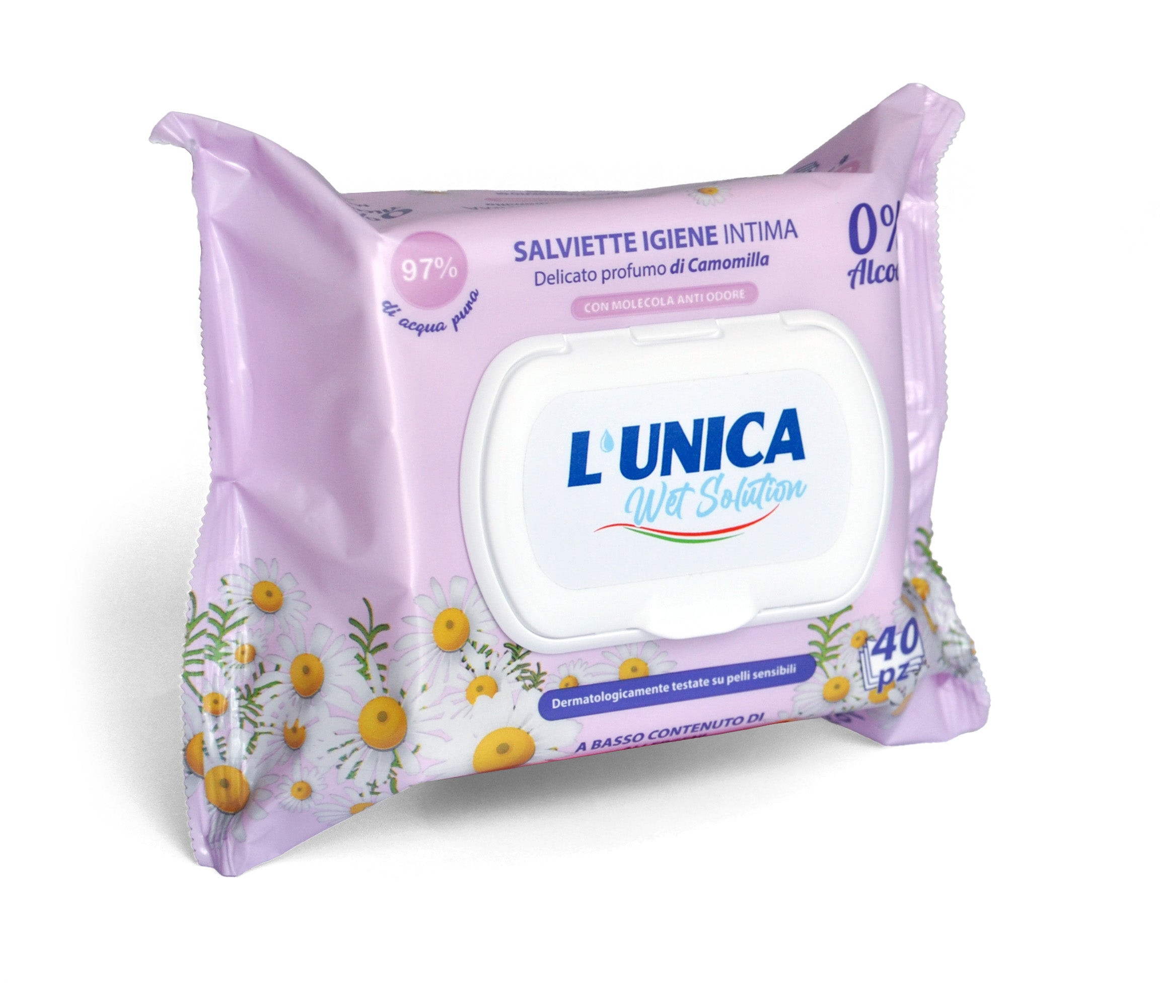 UNICO IGIENE INTIMA CAMOMILLA 40PZ - Infinity Home Store