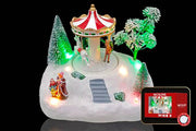 PARTENOPE VILLAGGIO 18,5X14X15CM LED MUSICA E MOVIMENTO