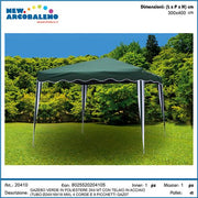 NEW GAZEBO VERDE 3X4MT