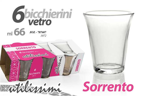 GICOS SET 6 BICCHIERI 66ML SORRENTO 