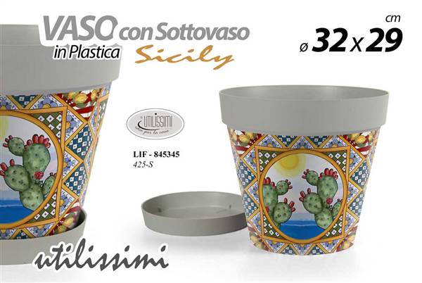 GICOS VASO DEC. SICILY 32X29 