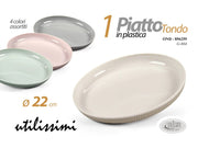 GICOS PIATTO TONDO PLASTICA 22CM ASS.