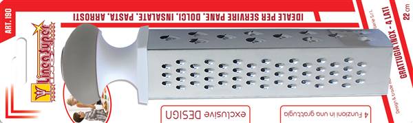 DE LUCA GRATTUGIA 4 FUNZIONI INOX ART190 