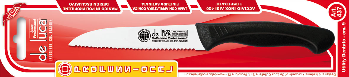 DE LUCA COLT. UTILITY DENTATO CM.9