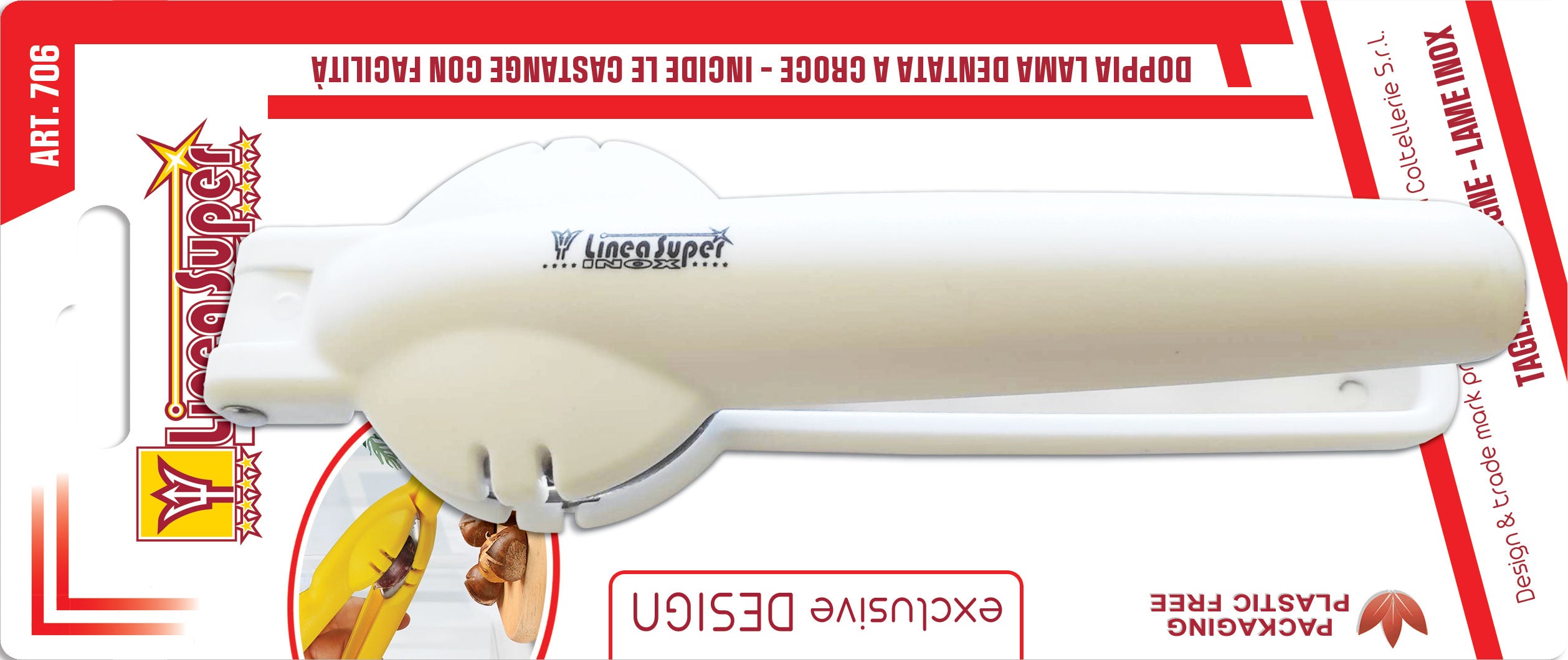 DE LUCA TAGLIA CASTAGNE MANICO PLASTICA ART.706