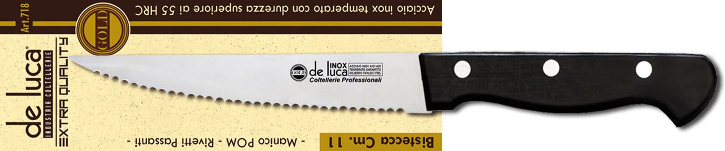 DE LUCA COLT. BISTECCA ACC. INOX CM.11