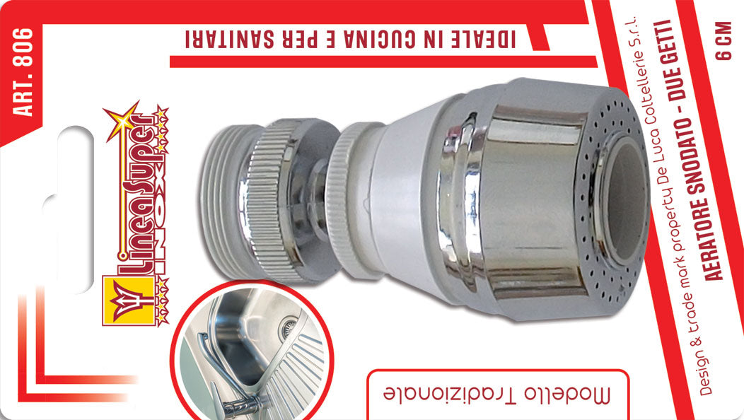 DE LUCA AEREATORE SNODATO DOPPIO GETTO