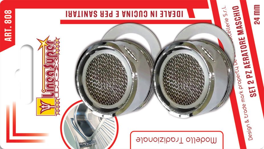 DE LUCA AERATORE MASCHIO 24MM 2PZ