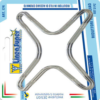 DE LUCA SET 2PZ. RIDUTTORI MEDI ACCIAIO