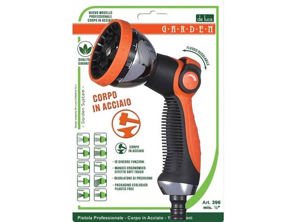 DE LUCA PISTOLA IN ACCIAIO 10 FUNZIONI LINEA PROFESSIONAL