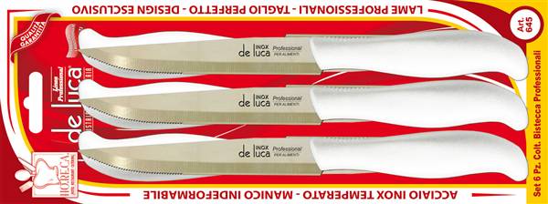 DE LUCA COLT. DA TAVOLA 6PZ ART.645-B 