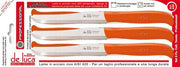 DE LUCA SET 6 COLTELLI INOX ARANCIO PROF 