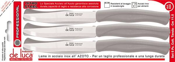 DE LUCA COLT. TAVOLA 6PZ M.CO TORTORA 