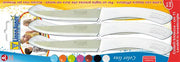 DE LUCA SET 6 COLTELLI BISTECCA BIANCHI 650-B