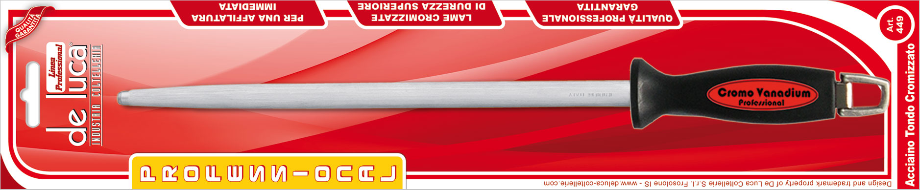 DE LUCA ACCIAINO TONDO CM.20 ART.449