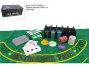 DUE ESSE SET POKER IN LATTA CON PANNO 