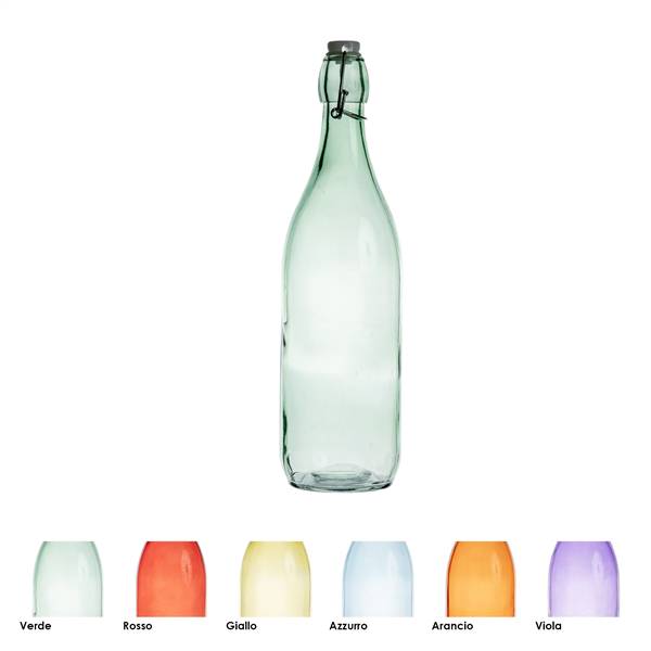 ZAMBETTI BOTTIGLIA VETRO SLIGO 1LT COLORATA