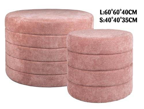 VEA S/2 POUF BILBOA CONCHIGLIA ROSA ANTI 