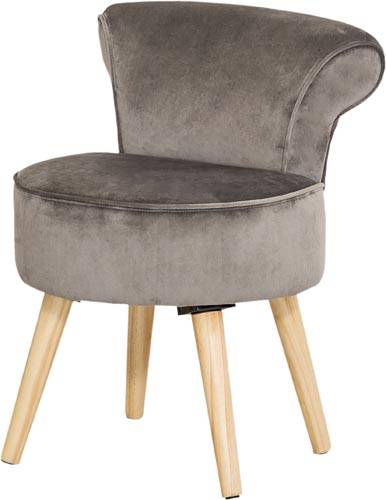 VEA POLTRONCINA PARIGI VELV GRI 45X45X61 45X45X61CM