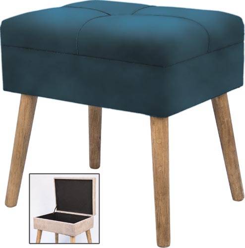 VEA SGABELLO WONDER VELL BLU 45X35X35 