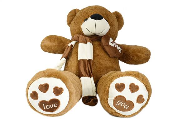 PARTENOPE ORSETTO PELUCHE 80CM C/SCIARPA 