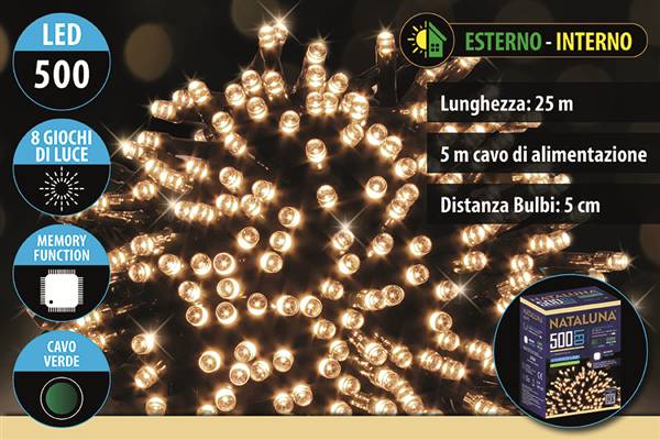 SERIE 500LED 8 FUNZIONI CALDO USO ESTERN 