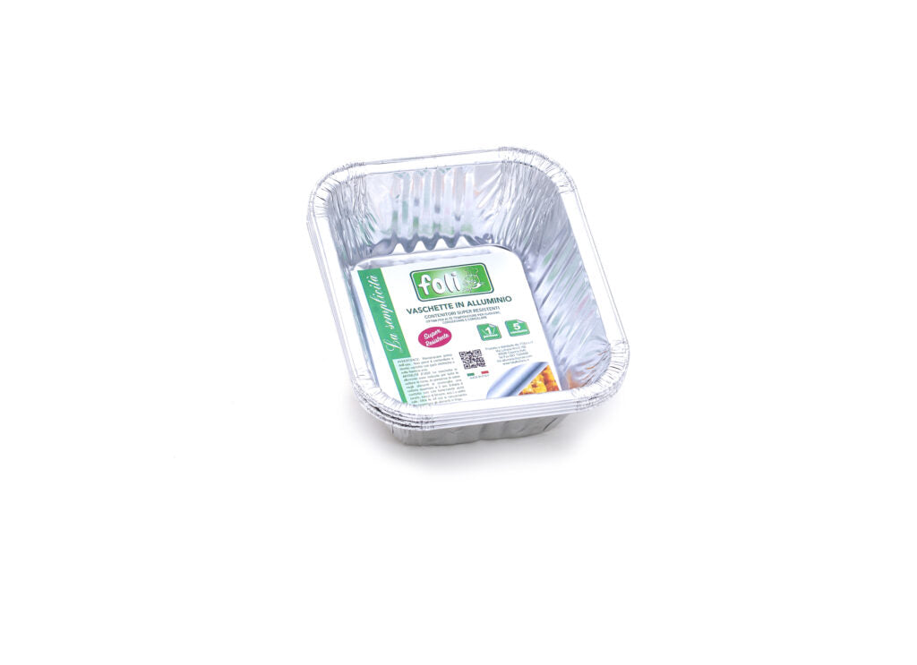 FOLI PACK CONT ALLUMINIO S/C 1PORZ 5PZ