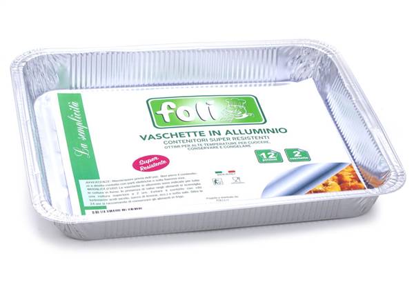 FOLI' PACK CONT ALLUMINIO S/C 12PORZ 2PZ 