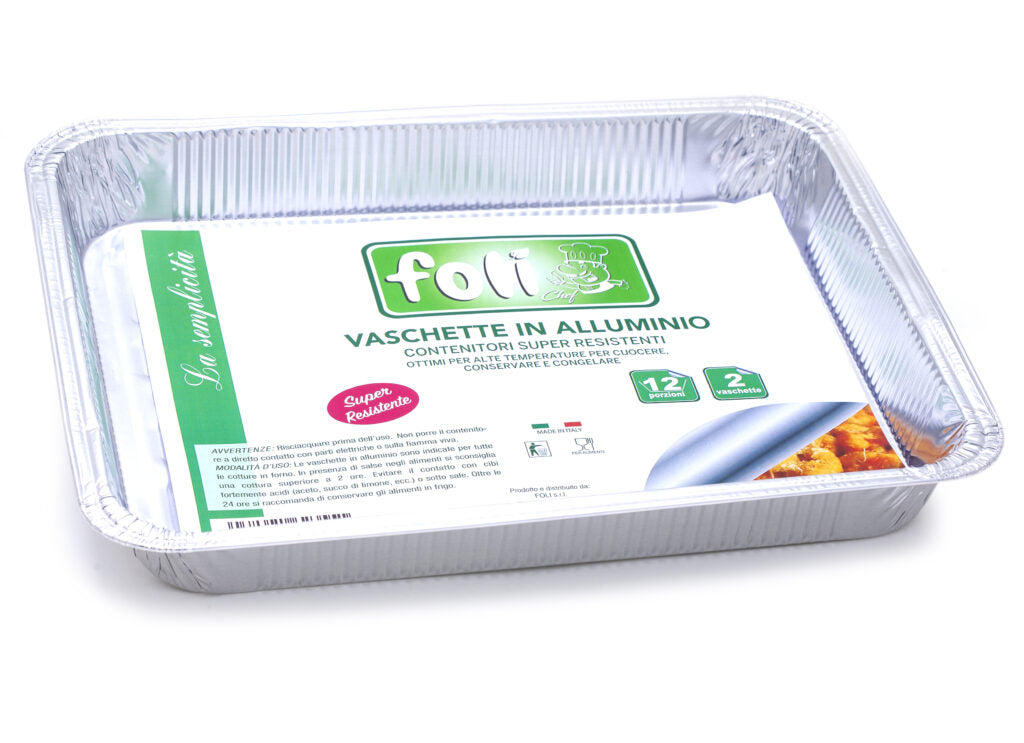 FOLI PACK CONT ALLUMINIO S/C 12PORZ 2PZ