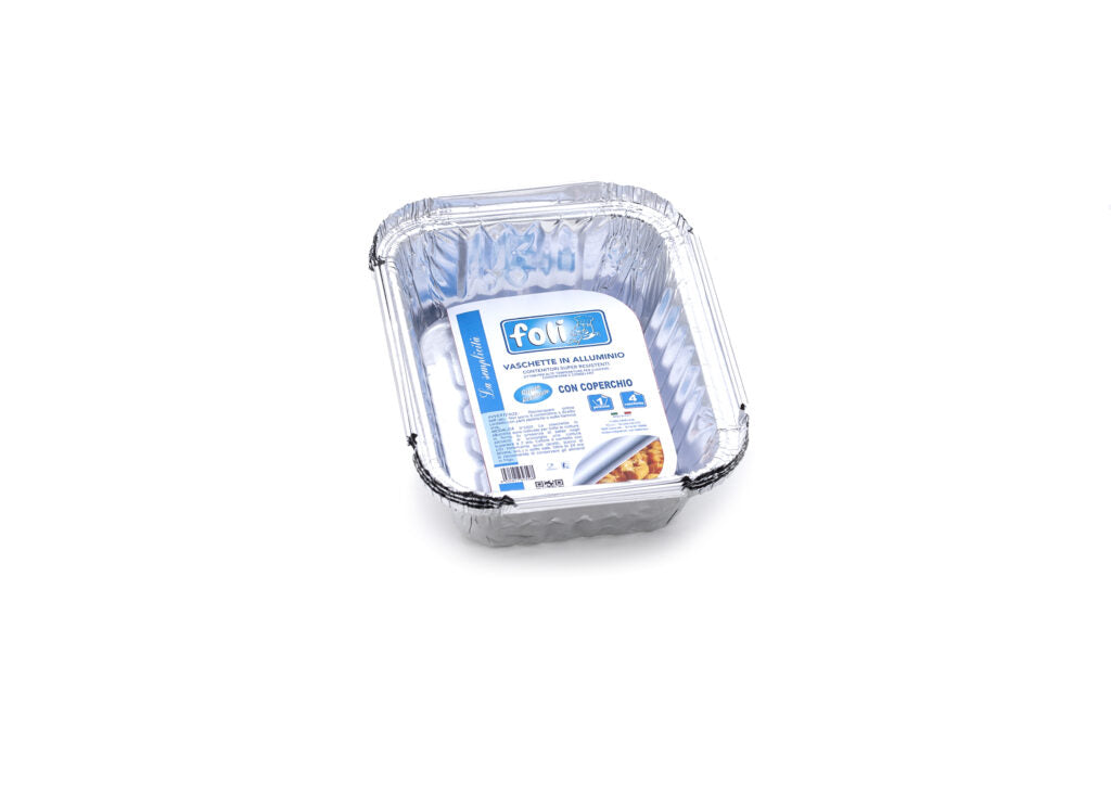 FOLI' PACK CONT ALLUMINIO C/C 1PORZ 4PZ